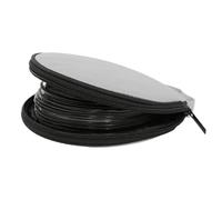 Generico Dvd Portatile e compatta in Nylon - Organizzatore per Dischi Cď | Porta Cď da Auto | Valigetta Rotonda per Dvd, casa e Macchina - Tasca multimediale da 20 posti