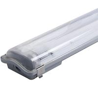 Generico DYA Portalampada Plafoniera Doppio Tubo Neon T8 A Led Da 60cm + 2 TUBI LED 6000K Luce Fredda