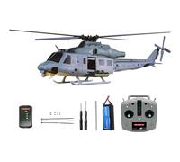 Generico E2 UH-1Y RC Helicopter, Modello di Elicottero a Doppio Motore brushless a Trasmissione Diretta 2.4G 6CH con Posizionamento Lidar e GPS Hold, per Appassionati di RC,1 Battery