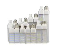 Generico E27 G24 LED Lampadina di Mais, LED Spina Orizzontale Lampada AC85-265v 7W 9W 12W 15W 25W 3000K Bianco Naturale 4000K 6000K,Warm White,G24 15W