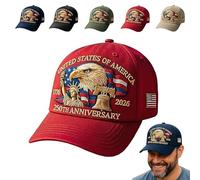 Generico Eagle - United States 250th Anniversary Hat, Adjustable Patriotic Baseball Cap with Bald Eagle,250 Anniversary USA Hat Unisex (5)