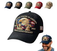 Generico Eagle - United States 250th Anniversary Hat, Adjustable Patriotic Baseball Cap with Bald Eagle,250 Anniversary USA Hat Unisex (2)