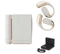 Generico Ear Buds - Headphones Bluetooth with Dual-Fold Design, 2026 New Dual Fold Bt Earbuds, Noise Isolation for Gym/Running/Workout(white)