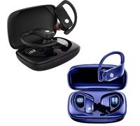 Generico Ear buds, wireless earbuds, Wireless Earbuds Bluetooth Headphones 48hrs Play Back Sport Earphones, with LED Display Over-Ear Buds, for Workout (Black*Blue)