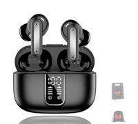 Generico Earbuds, Pro True Wireless Earbuds with Noise Cancellation, Ip7 Waterproof in Ear Earphones and Charging Case, Bluetooth Earbud (BLACK)