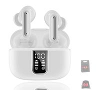 Generico Earbuds, Pro True Wireless Earbuds with Noise Cancellation, Ip7 Waterproof in Ear Earphones and Charging Case, Bluetooth Earbud (WHITE)