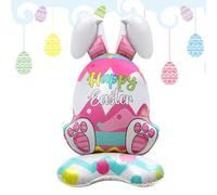 Generico Easter Balloons Set - Party Decorations for Spring Celebration | Bunny Egg Theme Latex And Foil Balloons, Colorful Helium Ready Decor for Kids Home Festival Setup