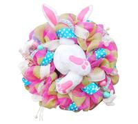 Generico Easter Bunny Butt Garland | 55x40 Cm, PVC + Cloth, Multicolor | Plush Bottom with Ears, Flower Accent | Spring Door Wreath, Fireplace Mantel, Wall Hanging Decor for Home