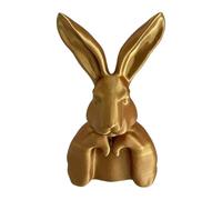 Generico Easter Bunny Decor Figurines, Gold Bunny Head Tabletop Ornament, Rabbit Decor for The Home Party Holiday