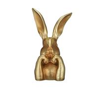 Generico Easter Bunny Decor - Gold Rabbit Figurine | Spring Bunny Desk Ornament | Gold Ràbbit Sculpture for Homes Holiday Party Shelf Dining Table Mantel Entryway Indoor Outdoor Decorations