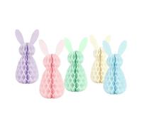 Generico Easter Bunny Decorations - 5 Pieces Holiday Spring Rabbit Ornament | Bunnyy Table Decor, Easter Bunny Centerpieces For Indoor Outdoor Egg Hunt Tabletop Desk