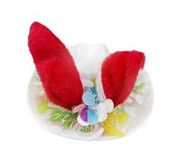 Generico Easter Bunny Ear Hat - Childrens Pink Rabbit Ear Cowboy Hat | Colorful Non-Woven Stage Performance Headwear | Kids Easter - Carnival Costume Birthday Party