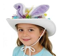 Generico Easter Bunny Ear Hat - Festive Western Costume Headwear | Kids Easter Bunny Hat For Egg Hunts Carnival Parties Celebrations Family Gatherings Costume Balls Spring Fun Accessory
