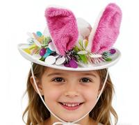 Generico Easter Bunny Ear Hat - Festive Western Costume Headwear | Kids Easter Bunny Hat For Egg Hunts Carnival Parties Celebrations Family Gatherings Costume Balls Spring Fun Accessory