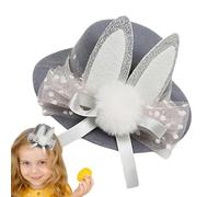 Generico Easter Bunny Hat Clip - 13.5x9cm Bunny Ears Headband | Decorative Hairpin Costume Prop Lightweight Build | Cute Brushed Finish Secure Grip | Kids Party Holiday Festival Dress Up