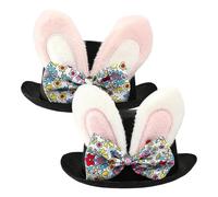 Generico Easter Bunny Hat | Non-Woven + Plush, 80g, 57-60cm | Rabbit Ears Headwear For Adults | Cosplay Photo Prop For Easter Party Role Play