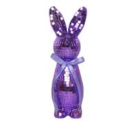 Generico Easter Bunny Reflective Figurine, Disco Rabbit Mantel Decoration, Sturdy Home Accessory with Practical Structure, Rabbit Ornament for Spring Holiday Party Living Room Bedroom Desk Shelf Use