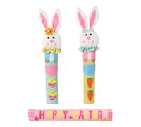 Generico Easter Bunny Refrigerator Handle Covers - 3-Piece Set | Non-Slip Washable Protectors for Appliances | for Fridge Dishwasher Oven, Holiday Decor Soft Plush Easy Install