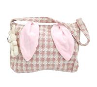 Generico Easter Bunny Shoulder Bag - Reusable Grocery Tote Bag, Fashionable Casual Beach Tote | Portable Eco Friendly with Spacious Compartments Straps for Women Girls Shopping Travel Everyday Use