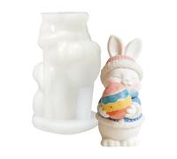 Generico Easter Bunny Silicone Mold - Resin Candle Mold | Easy Release Craft Molds with Aromatherapy Function, Holiday Decoration with Birthday Usage, 3D Bunny Silicone Molds for School, Desktop Room