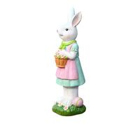 Generico Easter Bunny Statue - Resin Rabbit Figurine | Spring Bunny Figurine for Home Decor, Holiday Party, Indoor & Outdoor Use, Mantel, Entryway, Desk, Porch, Patio, Lawn & Garden Display