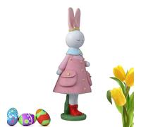 Generico Easter Bunny | With Skirt Easter Home Decor,Spring Figurines Table Centerpieces,for Kitchen Living Room Bedroom Office Mantel Desk Entryway Shelf Holiday Birthday