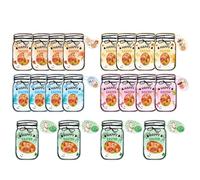 Generico Easter Cards Set - 20 Pcs with Treat Bags, Candy Jar Notes with Charm, Basket Stuffer Pair with Style, Festive Game Design, Celebration Supplies for Egg Hunt, Chocolate, Cookie, Nuts