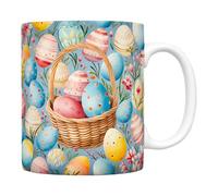 Generico Easter Ceramic Mugs,350ml Ceramic Drinking Colorful Holiday Mugs -Sturdy And Reusable Comfortable Grip, Surprising Present Cups Featuring Bunny Or Egg Designs For Animal Lovers