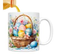 Generico Easter Ceramic Mugs - Colorful 350ml Ceramic Funny Drinking Mugs,Bunny Or Egg Tea Cup,Easter Fun Intensified Comfortable Grip Easterr Party Cups For Home School Table Centerpieces