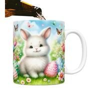 Generico Easter Ceramic Mugs - Colorful 350ml Ceramic Funny Drinking Mugs,Bunny Or Egg Tea Cup,Easter Fun Intensified Comfortable Grip Easterr Party Cups For Home School Table Centerpieces