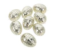 Generico Easter Egg - 8 Pieces Spring Egg Decoration, Colorful Basket Ornaments with Lightweight Hollow Design for Bookshelf Centerpiece Home Office Table Classroom Party Handcrafts Photography