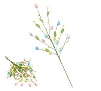 Generico Easter Egg Branch - Spring Foam Ornaments | Artificial Decoration with Leaves for Holiday Display, Seasonal Decor Category Accessory, Door Window Birthday Bedside Gardening Indoor Office Use
