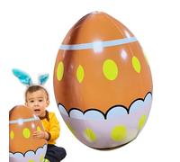 Generico Easter Egg Inflatables Outdoor Decorations, Giant PVC Blowup Eggs with Happy Easter Design, Cute Yard Decor for Garden, Lawn, And Holiday Party Celebration, 16-Inches