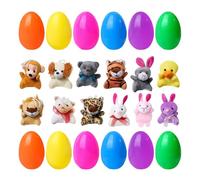 Generico Easter Eggs - Prefilled Easter Eggs | Holiday Stuffed Basket Stuffer With Plush Animals | Easters Eggss Stuffeds With Animal Plush | Stuffed Pre Filled Basket Stuffer For Kids