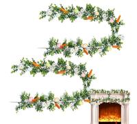 Generico Easter Garland | 2 Pieces Easter Egg Garland Artificial | Artificial Easters Egg Garlands | 5.7ft Eggs Spring Decorations | Holiday Ornament | for Home Indoor Party Wall Mantel Stairs