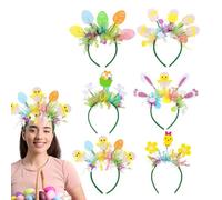 Generico Easter Headband, Bunny Egg Hair Hoop, Easter Headwear, Chicken Hair Clips, Hair Hoop Accessories, Cute Easter Headband, 6 Pieces Easter Headwear for Easter Party Holiday