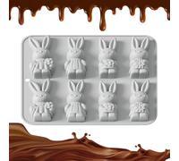 Generico Easter Molds - Easy Release Heat Resistant Mould, Bunny Silicone Mold for Cake, Non-Stick Design with Artistic Craft, Kitchen Tool, Egg Mould for Ice Soap And Candle Making