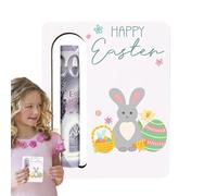 Generico Easter Money Holder, Cute Colorful Wooden Card Sleeves, 4.96in Multifunctional Party Decoration, Portable Easter Basket Stuffer, Ideal for Children Adults for Fun