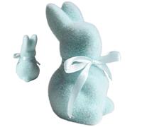 Generico Easter Moss Bunny 5.2x5.7x9.7cm, Moss Covered Rabbit Figurine, Cute Easter Bunny Statue for Living Room, Desktop, Tabletop, Shelf, TV Stand Decoration