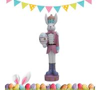 Generico Easter Nutcracker Decor - Resin Colorful Traditional Decorative | Rabbit Soldiers Nutcracker Decor,for Spring Holiday Mantel Entryway Home Table