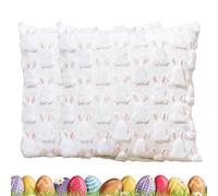 Generico Easter Pillow Case,45x45cm Bunny Spring Cushion Cover | 2 Pieces Soft Pillowcase | Sofa Couch Chair Bed Living Room Bedroom Home Patio Holiday