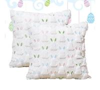 Generico Easter Pillow Case,45x45cm Bunny Spring Cushion Cover | 2 Pieces Soft Pillowcase | Sofa Couch Chair Bed Living Room Bedroom Home Patio Holiday