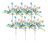Genérico Easter Stems - Artificiale Colorful Rustic DIY Twig Branches Picks - Table Centerpiece Easter Stems, Éaster Egg Branches for Arrangement Home, Party, Living Room, Craft, Fireplace, Gathering