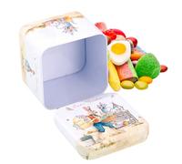 Generico Easter Tin Boxes - Decorative Containers for Candy Gifting | Printed Metal with Secure Lid, Reusable Holiday Storage Case, Party Favor Organizer, Seasonal Treat Packaging Solution