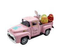 Generico Easter Truck - 12.5x5x4cm Easter Basket Stuffers Toy Truck With Eggs & Bunny | Mini Metal Vintage Trucks For Kids | Playroom, Bedroom, School, Travel, Party Celebration