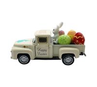 Generico Easter Truck - Eggs Bunny Vintage Spring, Whimsical Rustic Artwork with Pastel Illustration & Retro Farm Vehicle Theme for Boys, Girls, Family, Home and Nursery