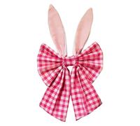 Generico Easter Wreath Bows - Decorative Tree Topper | 20x2x40cm Fabric Bow with Vibrant Colors, Lightweight 50g Material with Pink Yellow Blue Options, Large Holiday Decoration for Front Door Wall