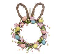 Generico Easter Wreath - Colorful Eggs Floral Garland, Festive Artificial Floral Egg Garland | Bunny Wreaths Front Door Decorations for Porch Home Farmhouse Party Holiday Wall Patio Indoor Outdoor