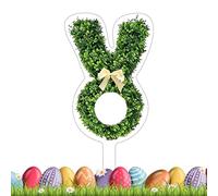 Generico Easter Yard Stakes | 2D Festive Rabbit Theme Acrylic Bunny Tree Ornament | 40x20x0.5cm Easter Garden Stakes,for Outdoor Garden Lawn Park Home Porch Holiday Party Plant Planter