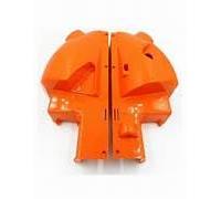 Generico EcoPrice® - Scocche Frog Sinistra e Destra con Targhetta - Ricambi 100% compatibili con macchine caffè Frog componenti originali VARI COLORI (ARANCIONE)